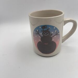 Vintage Denny’s Restaurant Melting Snowman Color Changing Coffee Cup Mug